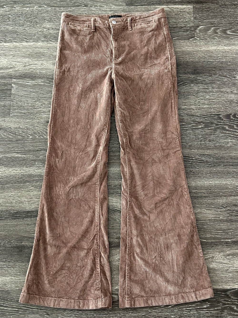 Silver Jeans Co. Isbister 70s Flare Corduroy Pants Mink Beige Women’s 29x33 Boho